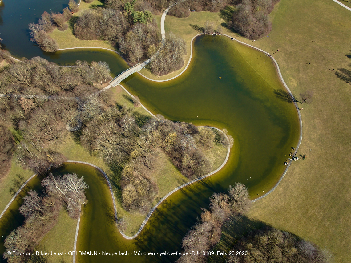20.02.2023 - der Ostpark im zu warmen Februar 2023 in Neuperlach